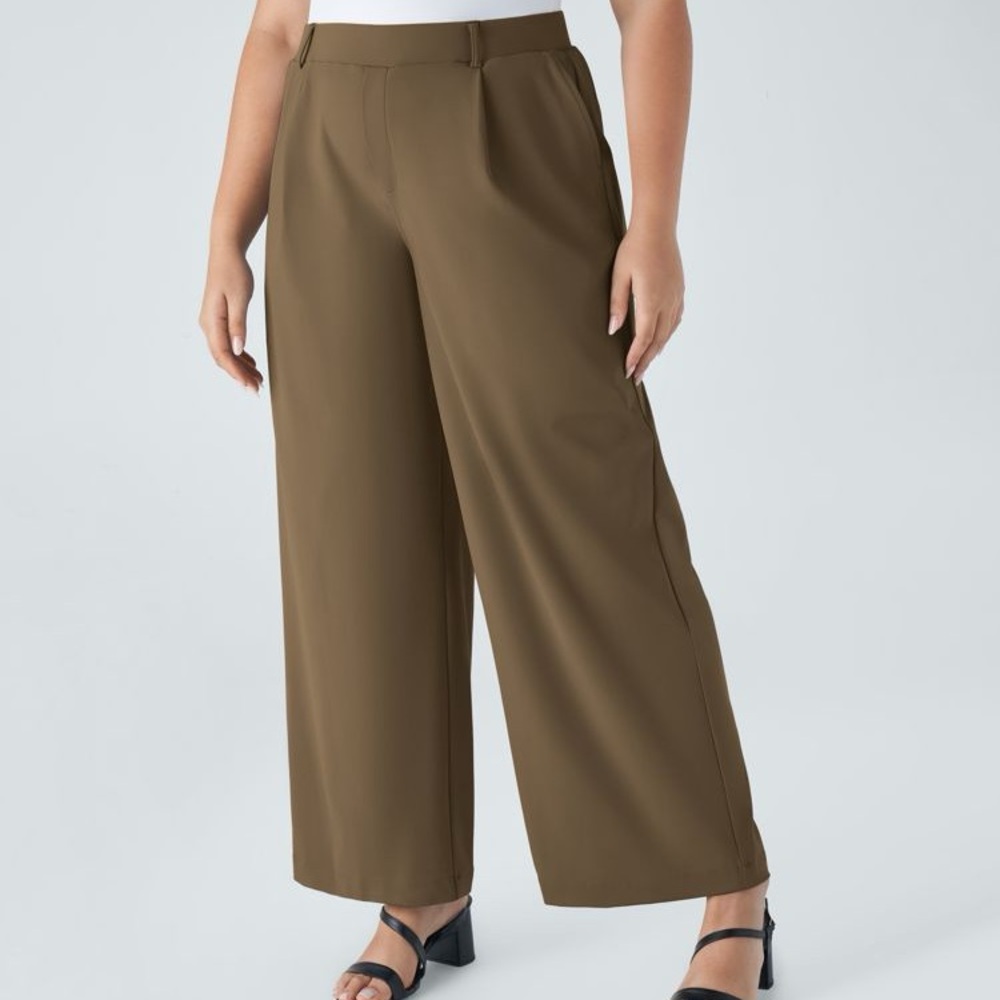 Halara Flex DayStretch High Waisted Pocket Straight Leg Pants - Picture 3 of 12